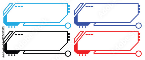 Four modern tablet and smartphone mockups with screens isolated on transparent background