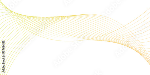 Abstract Colorful smooth waves on a white background. Dynamic sound waves. Design element. Vector illustration.