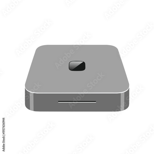 Modern wireless router on a white background for internet connectivity