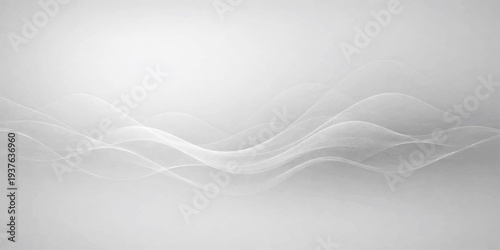 An elegant abstract background featuring soft white lines woven into a textured fabric surface with a smooth winter aesthetic and subtle light details