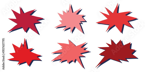 Set of hand drawn speech bubble Blank empty message box Textbox frame for banners, price tags, stickers, design