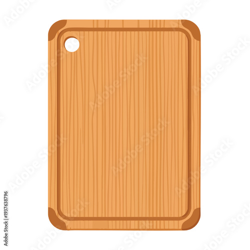 Stylish Wooden Cutting Board for Kitchen Food Preparation and Cooking