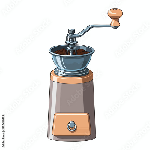 Vintage Manual Coffee Grinder for Fresh Brewed Coffee at Home