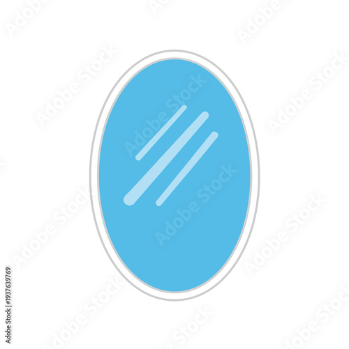 Modern Oval Mirror with a Clean Design for Stylish Home Decor