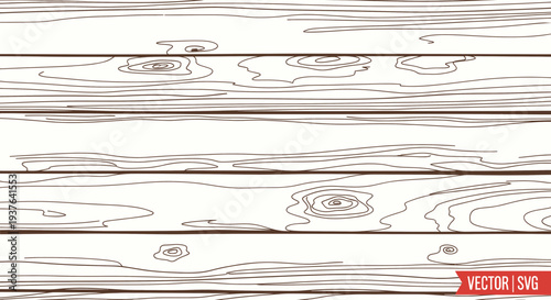 White Wood Grain Texture Background Vector