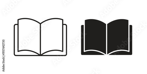 Book icon in line design. Editable stroke icon.