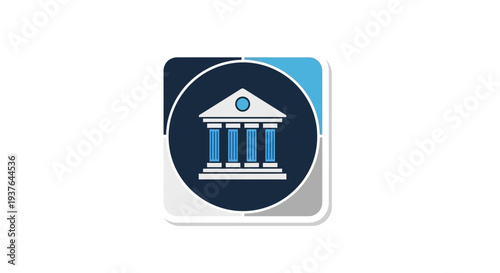 Bank Icon Graphic Design.
