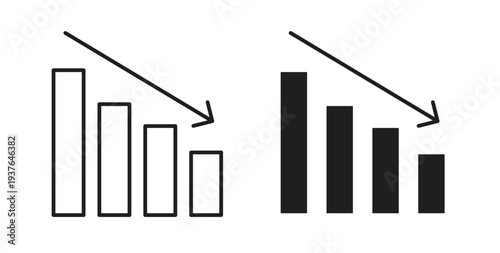 Chat arrow down icon in line design. Editable stroke icon.