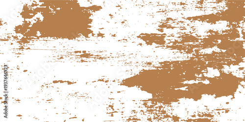 Weathered brown concrete wall surface with a dirty peeling paint pattern and rusty aged metal texture for a vintage grungy backdrop