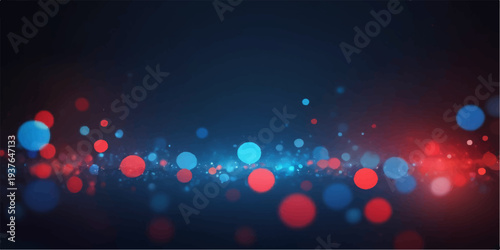 Abstract colorful lights background with bokeh glow