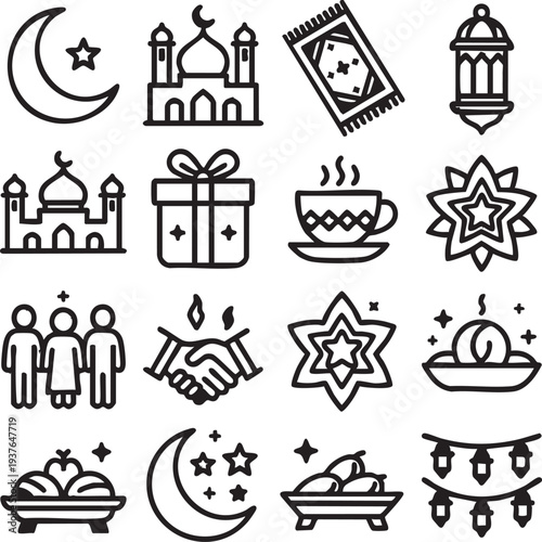 Eid Celebration and Festive Tradition,  holiday greetings, social media, and seasonal design projects.