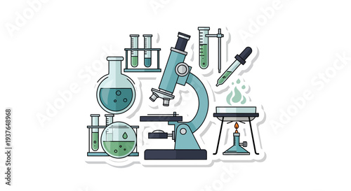 Laboratory Equipment and Microscope.