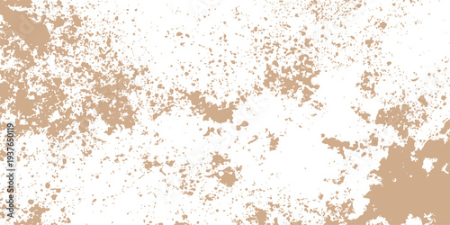 A dirty brown grunge wall texture shows a rusty metal surface with an old rough iron pattern and textured stone detail for a macro background wallpaper