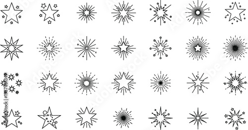 Artificial Intelligence Content Generation Icon Set Featuring Music Video Text Search Chip Technology and Cad Drawing Flat Vector Illustration Silhouette