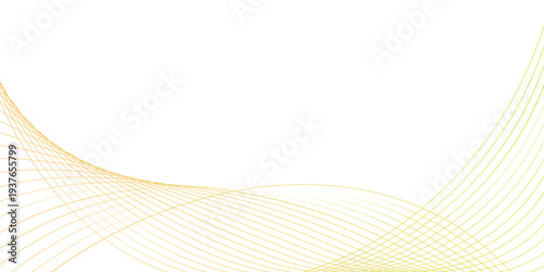 Abstract Colorful smooth waves on a white background. Dynamic sound waves. Design element. Vector illustration.