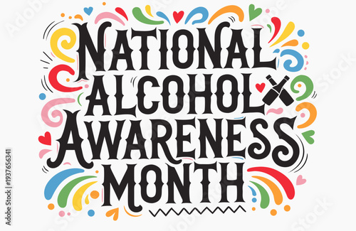 Responsible Drinking and Alcohol Education Vector Illustration, Awareness Month Design