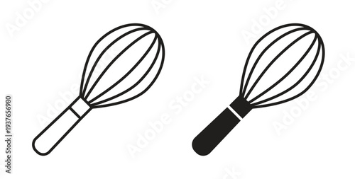 Beater icon, Outline Symbol Illustration, Editable Stroke perfect for logos and more