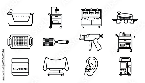 Luxurious bathtub for rest and relaxation in spa center with hydromassage and water waves