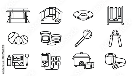 Medical instrument for mixing ingredients on laboratory one line style vector illustration design