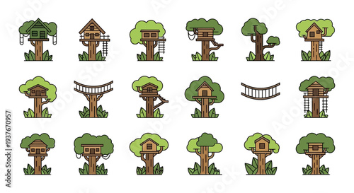 Collection of Treehouse Illustrations.