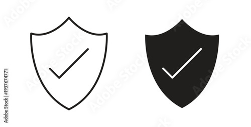 Safe icon, Outline Symbol Illustration, Editable Stroke perfect for logos and more