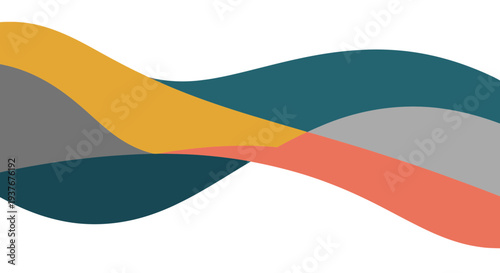 Abstract flowing waves of color, modern design background