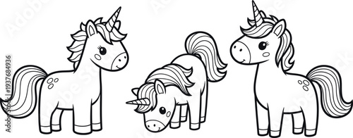 Unicorn colouring page for kids free printable colour book