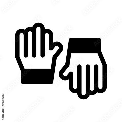 Gloves Icon Vector Symbol Design Illustration
