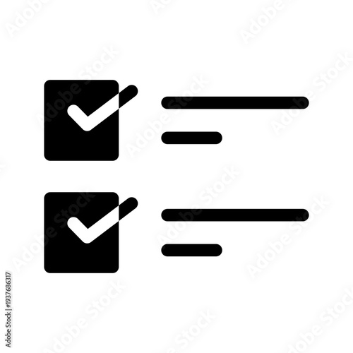 Checklist Icon Vector Symbol Design Illustration
