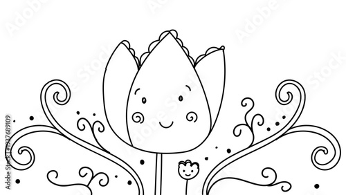 abstract floral design