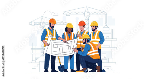 Construction Team Planning Blueprint