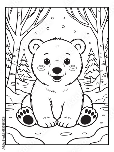 Fotografie Cute animals with a forest background for kids, teens, and adults