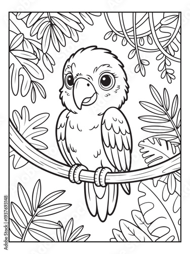 Fotografie Cute animals with a forest background for kids, teens, and adults