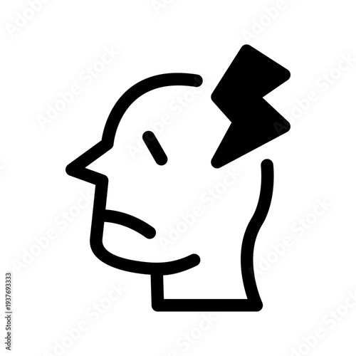 Headache Icon Vector Symbol Design Illustration