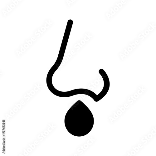 Runny Nose Icon Vector Symbol Design Illustration