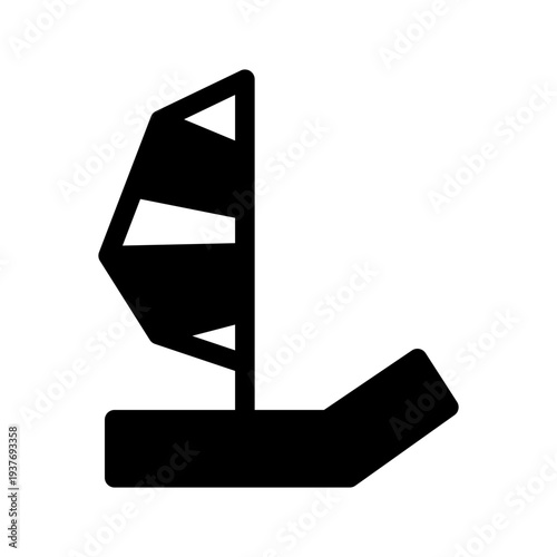 Windsurfing Icon Vector Symbol Design Illustration