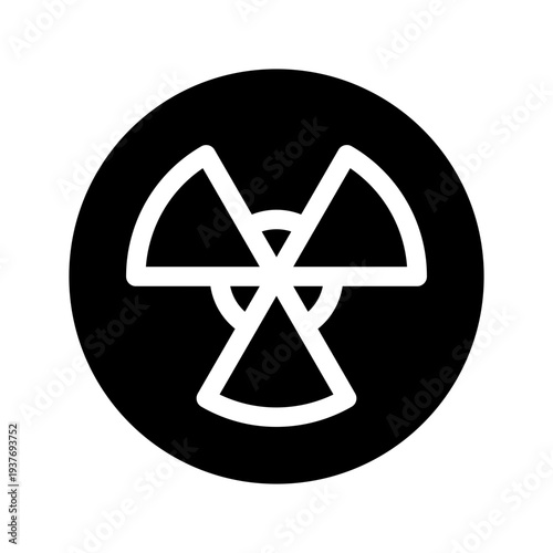 Nuclear Icon Vector Symbol Design Illustration