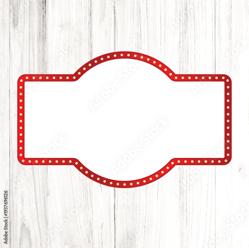 Light Box Frame Clipart, Light Bulb Frame, Marquee Light Digital Frame, Casino Light Frame., Instant download