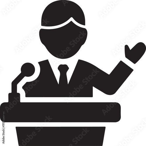Podium Speech Icon