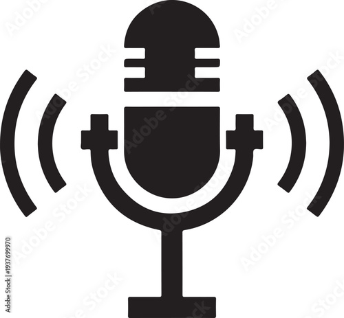 Podcast Microphone Icon