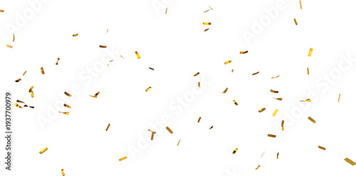 Abstract background with scattered golden confetti, creating a festive and elegant mood for special events.