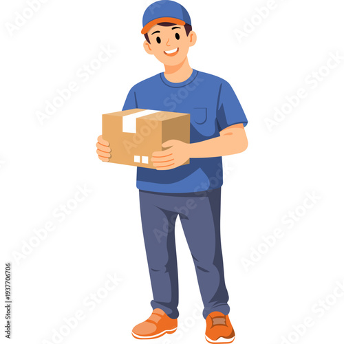 Illustration of Delivery Holding Box Collection