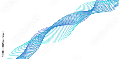 An abstract blue wave vector illustration featuring flowing lines and a curved pattern design creates a professional motion backdrop for business and digital wallpaper concepts