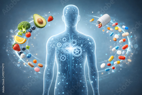 Body as a System Concept – Nutrition and Medication in Human Metabolism