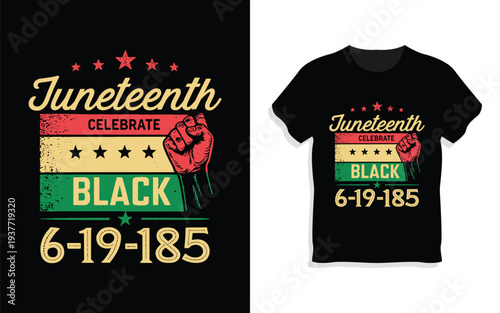 Creative Juneteenth National Independence Day T-Shirt Design Bundle.