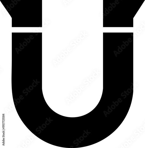 Horseshoe magnet physics icon