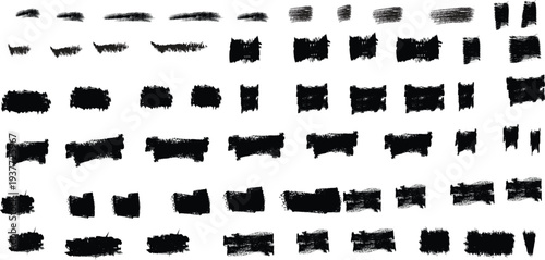 A black and white image featuring a pattern of irregular rectangular shapes