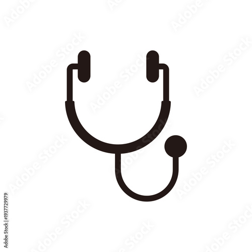 聴診器のアイコン 医療・内科・健康診断のベクターイラスト