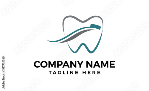 Calligraphy Tooth Blue Colour