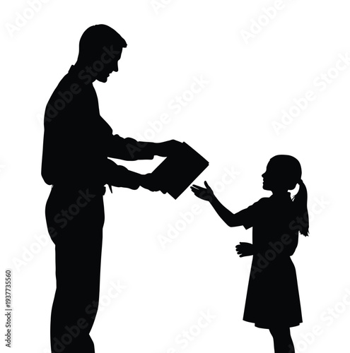 Silhouette of a mother and son with a young couple